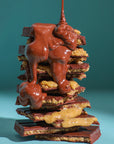 Stack of chocolate and cookie butter bars 